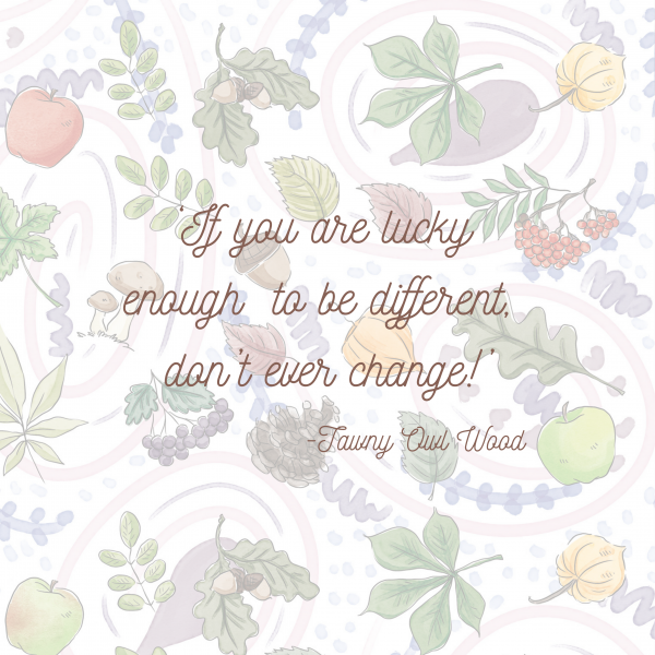 "If You Are Lucky Enough to Be Different, Don’t Ever Change!" – Inspirational Mounted Print - Image 13