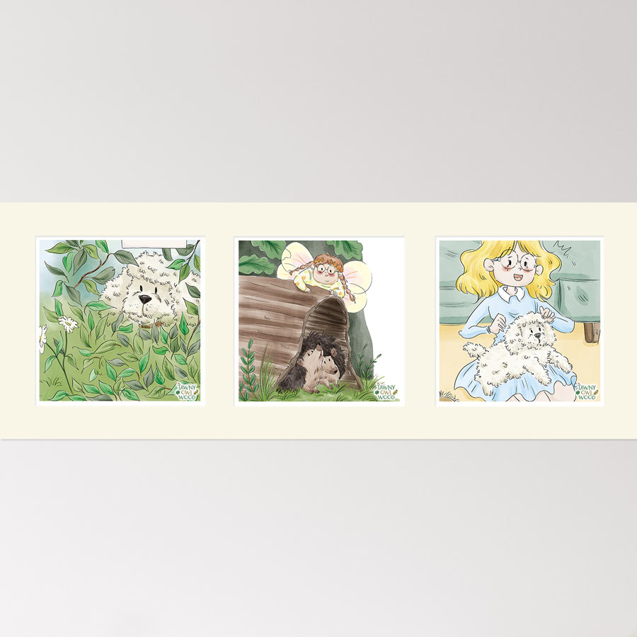 A New Arrival – Triptych Mounted Prints