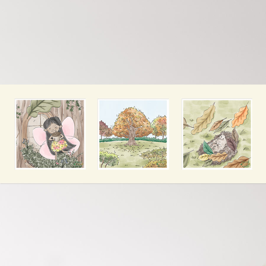 Autumn Time – Triptych Mounted Prints