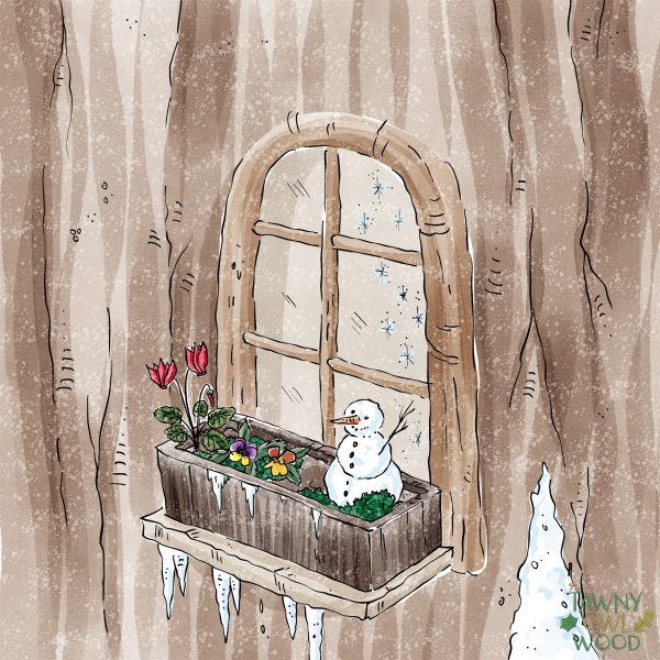 Mounted Prints from Winter Time 8" x 8" - Image 4