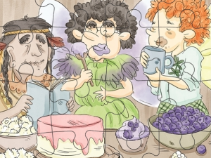Fairies eating food from The Great Race