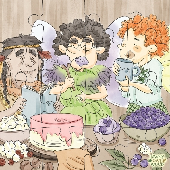 Fairies eating food from The Great Race