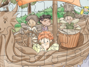 Fairies eating food from The Great Race